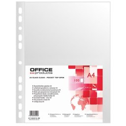 Folie protectie pentru documente A4, 50 microni, 100 folii/set, Office Products - cristal