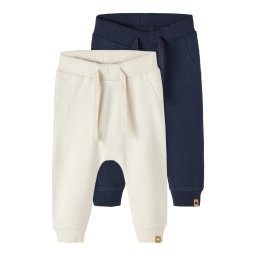 NAME IT Pantaloni 'Takki' crem / albastru noapte / maro