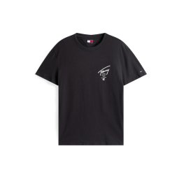 Tommy Jeans Tricou 'City' negru / alb