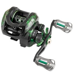 Mulineta baitcasting Yumoshi EQC201, 4R, raport recuperare 6.3:1, right handle, pentru stangaci