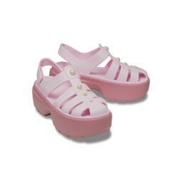 Platforme Crocs pentru Femei Stomp Fisherman Pearl Sandal 210979_6XX