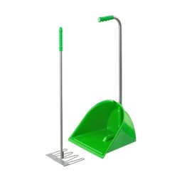 Lopată Mistboy cu greblă, verde, 75 cm :: Verde