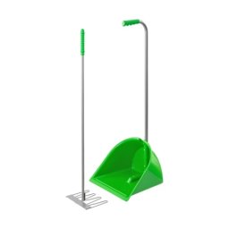 Lopată Mistboy cu greblă, verde, 90 cm :: Verde