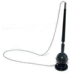 Pix cu suport autoadeziv si lantisor, vertical, Office Products - corp negru - scriere albastra