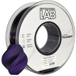 Filament Profesional LAB, Silk, PLA, Dual Color Negru Violet, Diametru: 1.75 mm , Greutate 1 kg