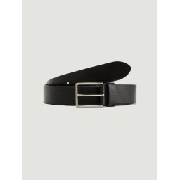 s.Oliver Curea barbati din piele naturala, catarama cu stift, Negru (SELECTATI MARIMEA: 105 cm)