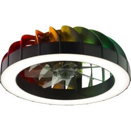 Ventilator LED RGBW de tavan cu lumină Brilliant FANORA LED/30W/230V + telecomandă