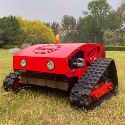 Robot de tuns vegetatie MDE224, 55L , GPS, motor Loncin benzina 9CP, 550mm, telecomanda 200, m, E enile, ideal pentru parcuri fotovoltaice E i eoliene