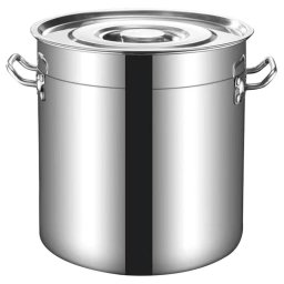 Oala cu capac Rosberg R51211C60, 169,5 litri, 60x60 cm, Inox