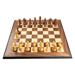 Piese lemn Staunton 6 Design Alban cu Tabla lemn nuc turnat 55mm