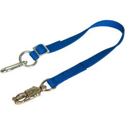 Kerbl ham de legare reglabilă cu curele pentru cai cu cârlig stabil pentru panică și carabină (Lungimea reglabilă, max. 90 cm).