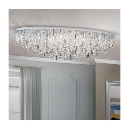Plafonieră de cristal Orion CRYSTALRIVER 21xG9/40W/230V crom lucios