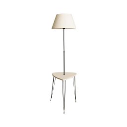 Lampadar cu masă 1xE27/40W/230V negru/crem
