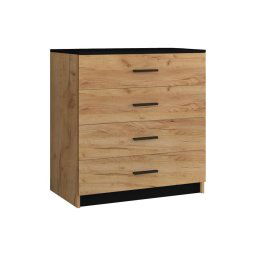 Comodă TIMON stejar craft/negru