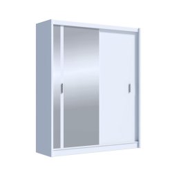 Dulap cu oglindă SABRINA 180x215 cm alb