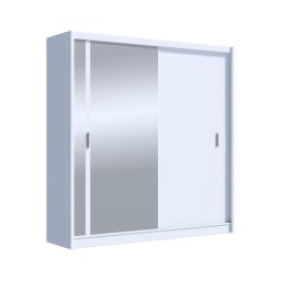 Dulap cu oglindă SABRINA alb 203x215 cm