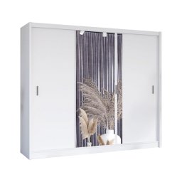 Dulap cu oglindă SABRINA 250x215 cm alb