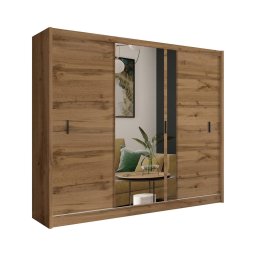 Dulap cu oglindă SABRINA 250x215 cm, stejar woltan