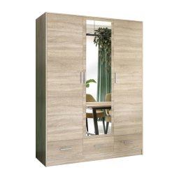 Dulap cu oglindă SANNA 150x215 cm, stejar Sonoma