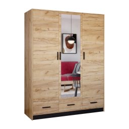 Dulap cu oglindă SANNA 150x215 cm, stejar craft