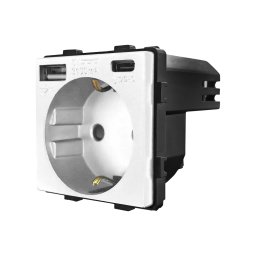 Modul Priza Simpla + USB-A + USB-C LUXION SmartElectro IntelligentHouse