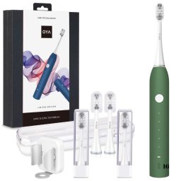 Periuță de dinți electrică sonică inteligentă, Set Premium Fashion Gift | Model pliabil, 5 moduri de funcționare, încărcare USB, ideală și pentru călătorii, verde