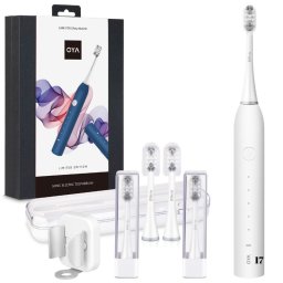 Periuță de dinți electrică sonică inteligentă, Set Premium Fashion Gift | Model pliabil, 5 moduri de funcționare, încărcare USB, ideală și pentru călătorii, alb