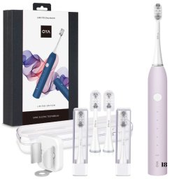 Periuță de dinți electrică sonică inteligentă, Set Premium Fashion Gift | Model pliabil, 5 moduri de funcționare, încărcare USB, ideală și pentru călătorii, roz