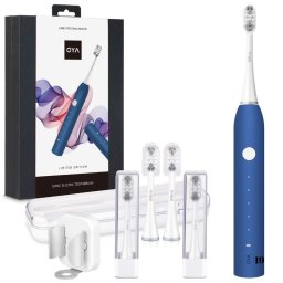 Periuță de dinți electrică sonică inteligentă, Set Premium Fashion Gift | Model pliabil, 5 moduri de funcționare, încărcare USB, ideală și pentru călătorii, albastru