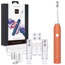 Periuță de dinți electrică sonică inteligentă, Set Premium Fashion Gift | Model pliabil, 5 moduri de funcționare, încărcare USB, ideală și pentru călătorii, orange