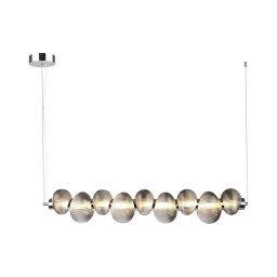 Lustră LED suspendată pe cablu BOLLA LED/32W/230V, crom lucios/gri fumuriu
