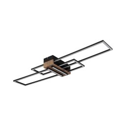 Plafonieră LED Globo 67208-40N DAKARI LED/40W/230V 3000K 25x100 cm negru