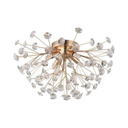 Plafonieră LED Globo 64135D KATRINA 4xG9/3,5W/230V auriu