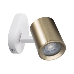 Spot de perete Kanlux 38964 LAURIN 1xGU10/10W/230V alamă/alb