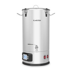 Klarstein Maischfest, ceainic, 5 părți, 1500 / 3000 W, 30 l, LCD, din oțel inoxidabil (FP8-MaischfestBrew30)