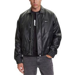 KARL LAGERFELD M Geacă Klj Faux Leather Bomber A3M15035 999 black