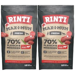 RINTI MAX-I-MUM Beef hrana uscata caini adulti, cu vita 2 x 12 kg