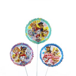 Buchet 3 baloane umflate heliu folie Paw Patrol 43 cm