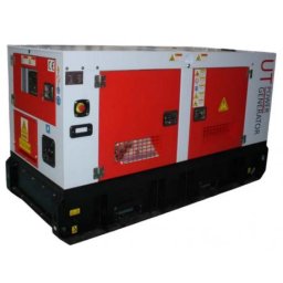 UT 34 KF Generator de curent trifazat UT Power ,putere max 47 kVA , diesel , carcasa insonorizata , AVR electronic, racire apa ,cod UT34KF