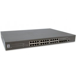 Switch Comutator GTP-2871, 24 porturi, PoE, Negru