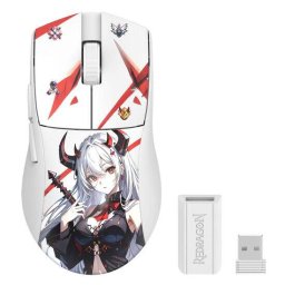 Mouse K1ng Pro 1K, USB/USB Wireless/Bluetooth, White