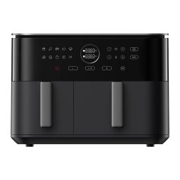 Friteuza cu aer cald Dual Zone BHR07SGEU, 10 l 3.5+6.5, 9 programe, 2700 W Negru