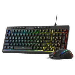 Tastatura Kit tastatura si mouse S141 RGB Negru