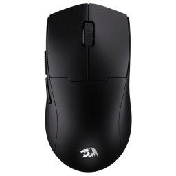 Mouse M918-PRO – Mouse gaming wireless + USB, optic 16.000 DPI, 12 butoane laterale MMO, iluminare RGB, negru/roșu
