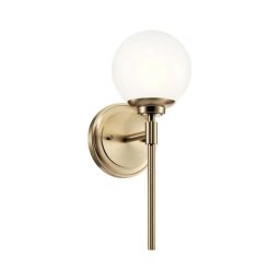 Aplică LED pentru baie Kichler KL-BENNO1-CPZ BENNO 1xG9/3W/230V IP44 alamă