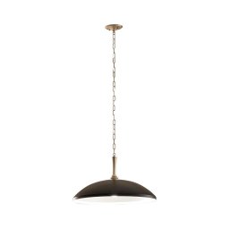 Lustră pe lanț Kichler KL-DELAROSA-P-BK DELAROSA 1xE27/60W/230V negru/alamă
