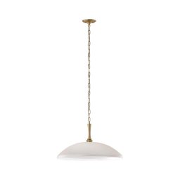 Lustră pe lanț Kichler KL-DELAROSA-P-WH DELAROSA 1xE27/60W/230V alb/alamă