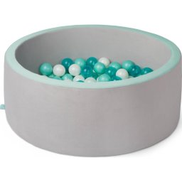 Piscină cu bile pentru copii B-Toys d. 89 cm gri/turcoaz