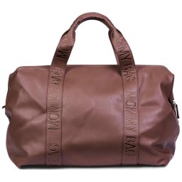Geantă de înfășat Childhome MOMMY BAG LEATHER maro