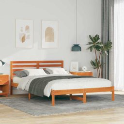 Cadru de pat Maro ceruit 140 x 210 cm Lemn de brad solid GartenMobel Dekor